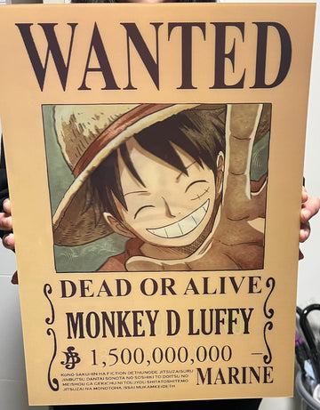 PÓSTER 3D WANTED ONE PIECE