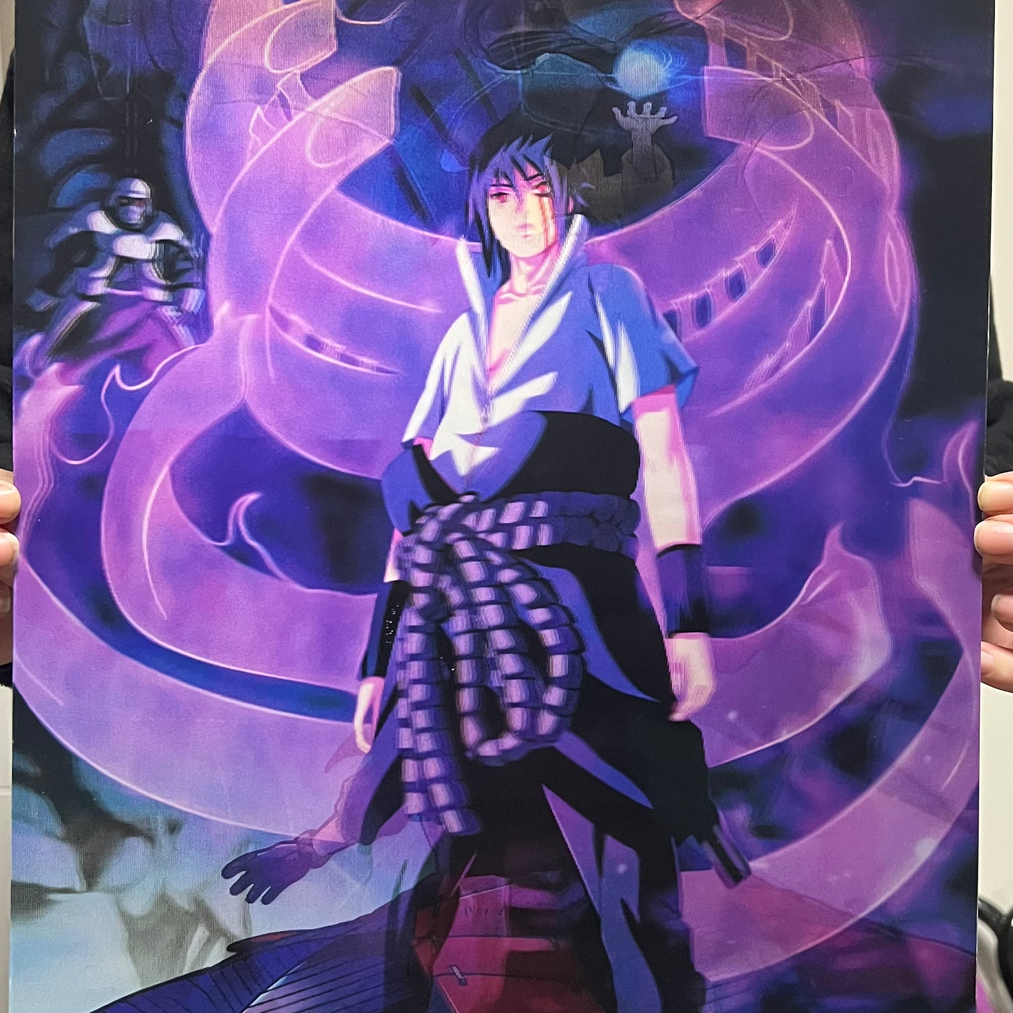 PÓSTER 3D NARUTO SASUKE MADARA