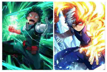 PÓSTER 3D MY HERO ACADEMIA DEKU