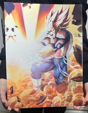 PÓSTER 3D DRAGÓN BALL VEGETA