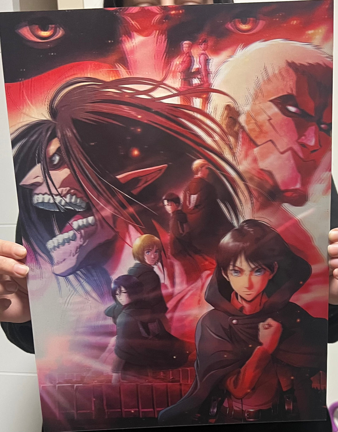 PÓSTER 3D ATAQUE A LOS TITANES