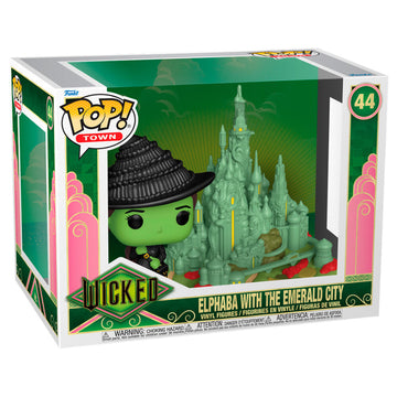 Funko POP Ciudad Wicked Elphaba con la Ciudad Esmeralda