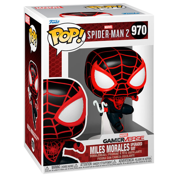 Funko POP Marvel Spiderman 2 Miles Morales Upgraded Suit