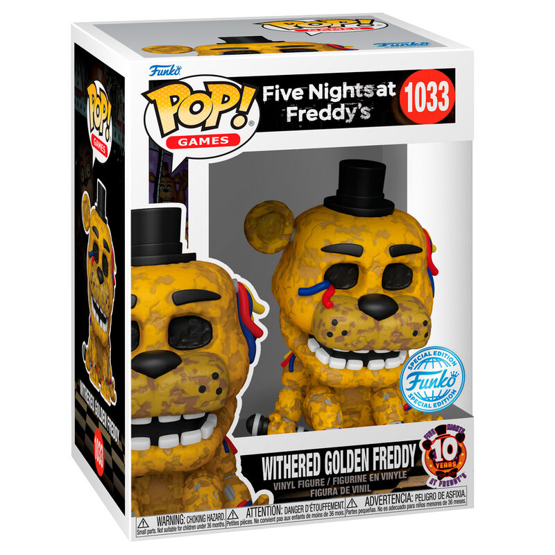 Funko POP Five Night at Freddys Withered Golden Freddy Exclusive