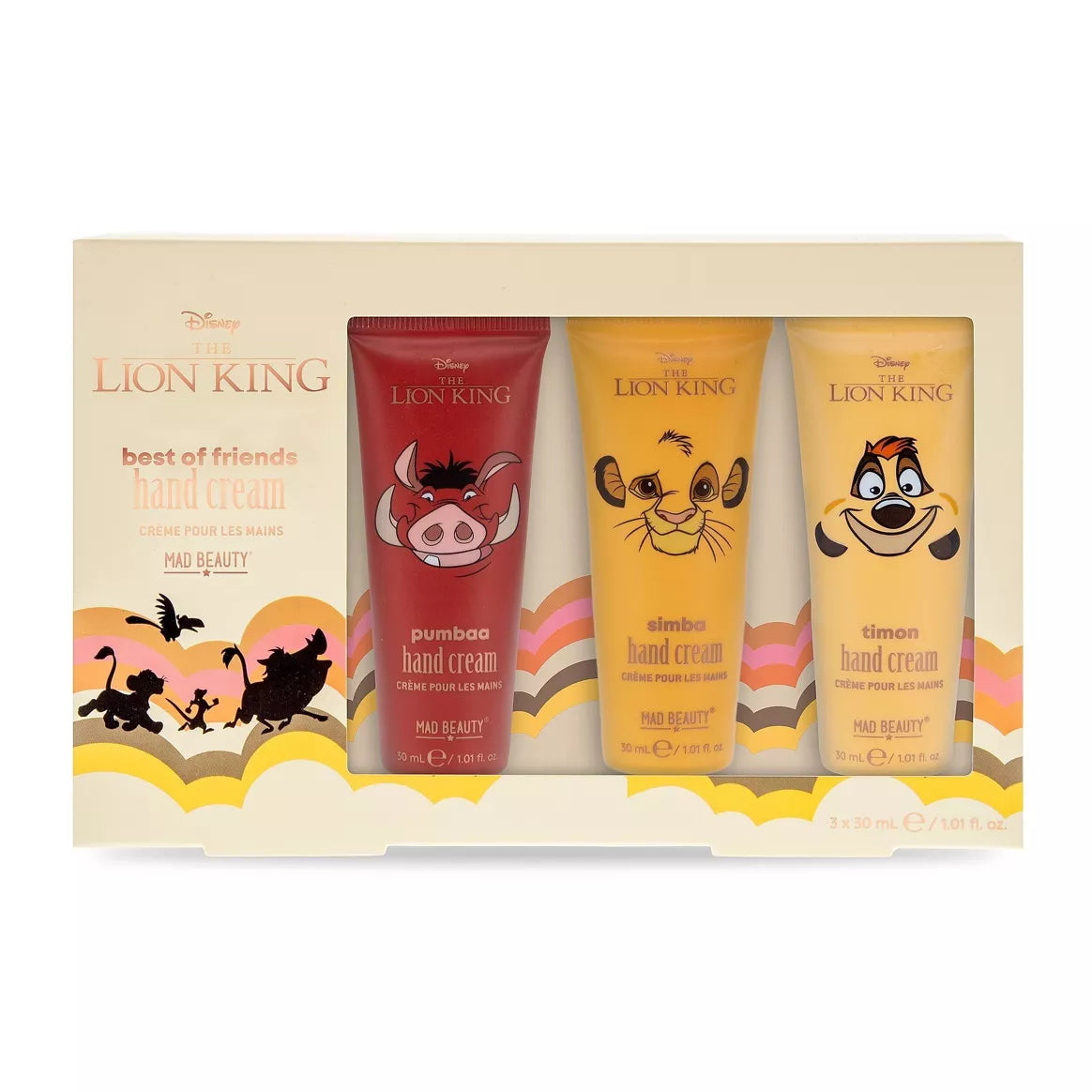 Trío de crema de manos El Rey León  Disney BEAUTY