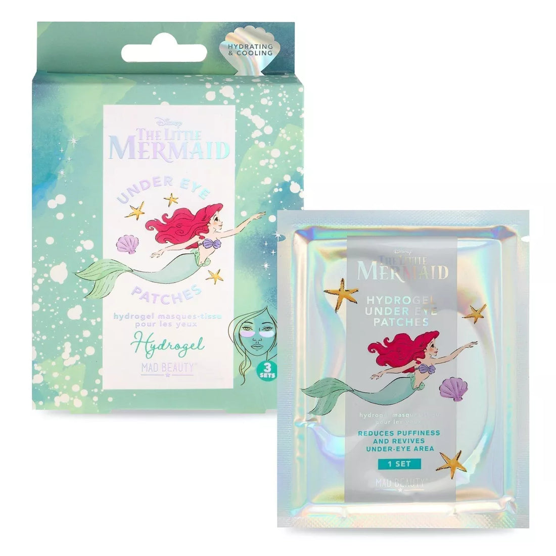 Mascarilla de hidrógeno para debajo de los ojos La Sirenita Disney BEAUTY